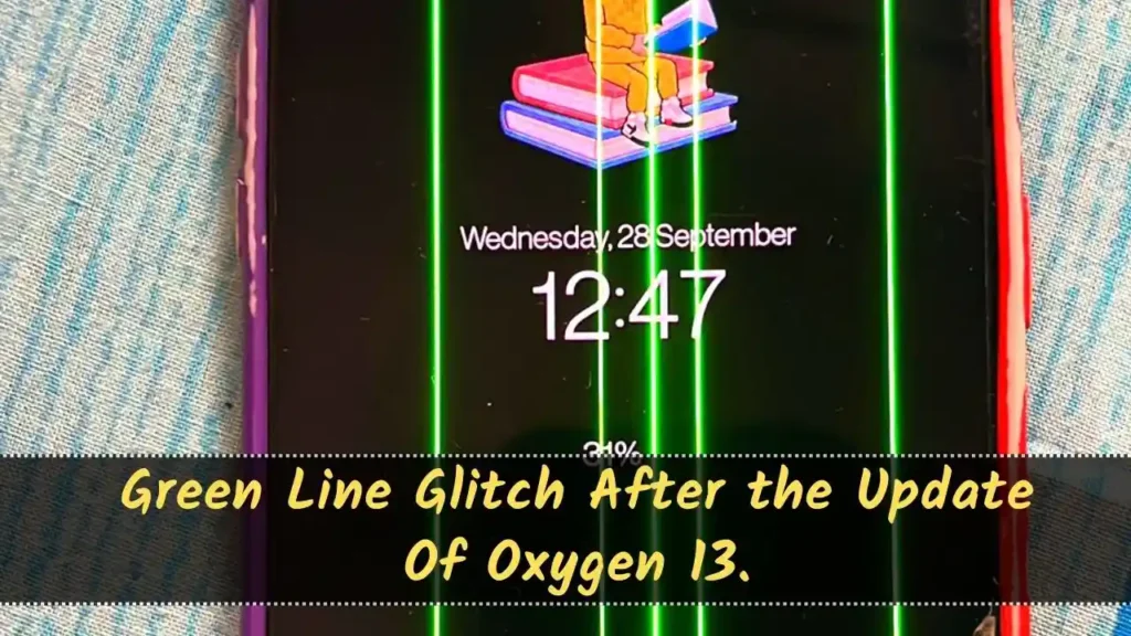 green line in OnePlus 8t